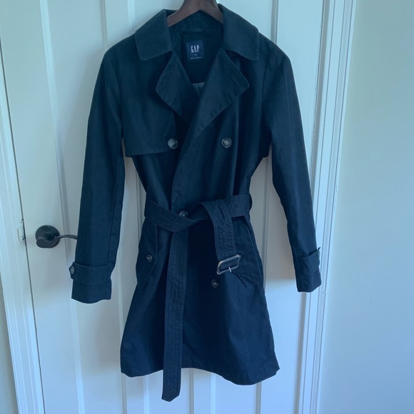 Gap navy trench coat - Picture 2 of 9